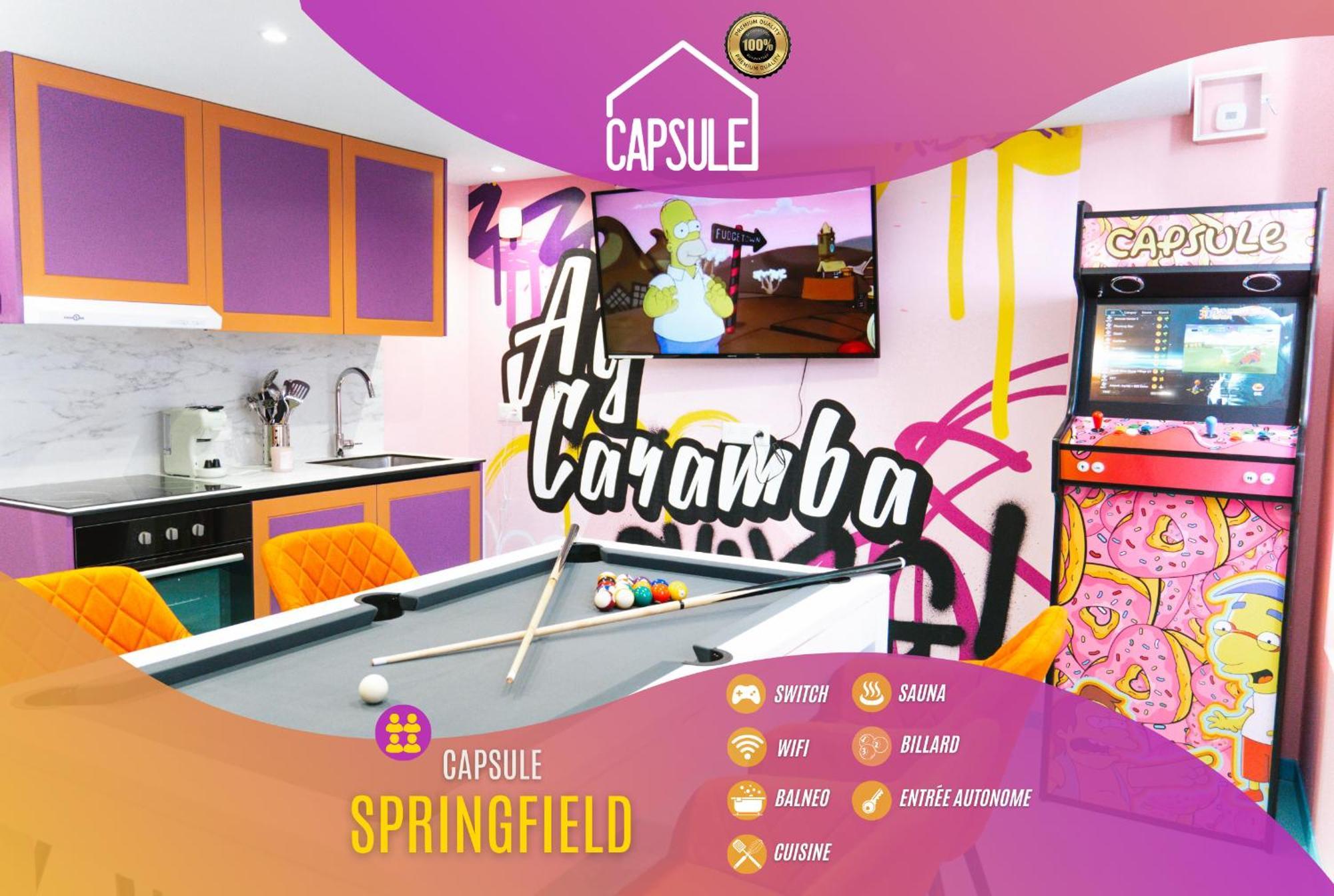 Capsule Springfield - Balneo -Sauna - Billard Douai Dış mekan fotoğraf